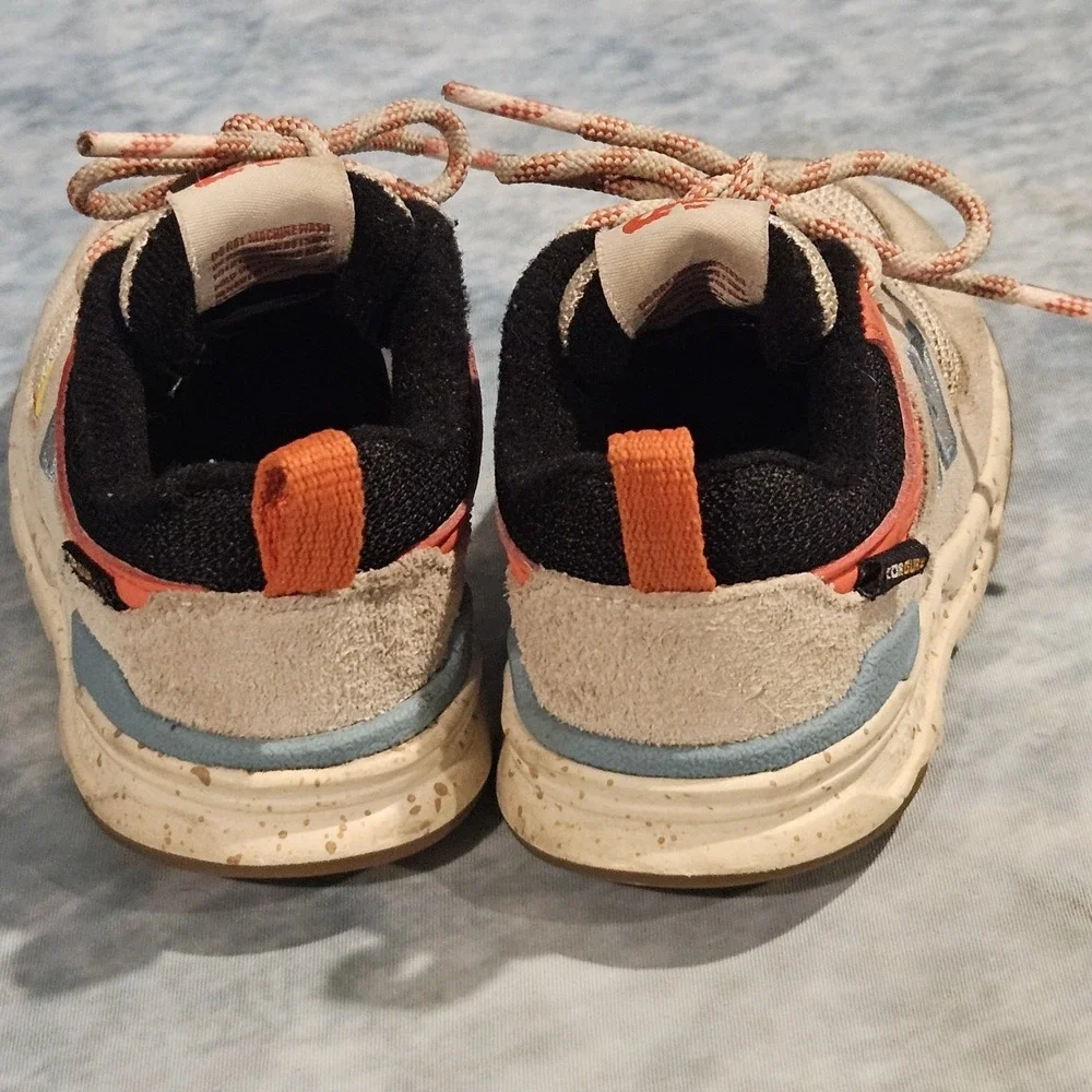 New Balance‎ 997H Toddler Size 6 Sneakers Cream Orange Blue Lace Up Shoes